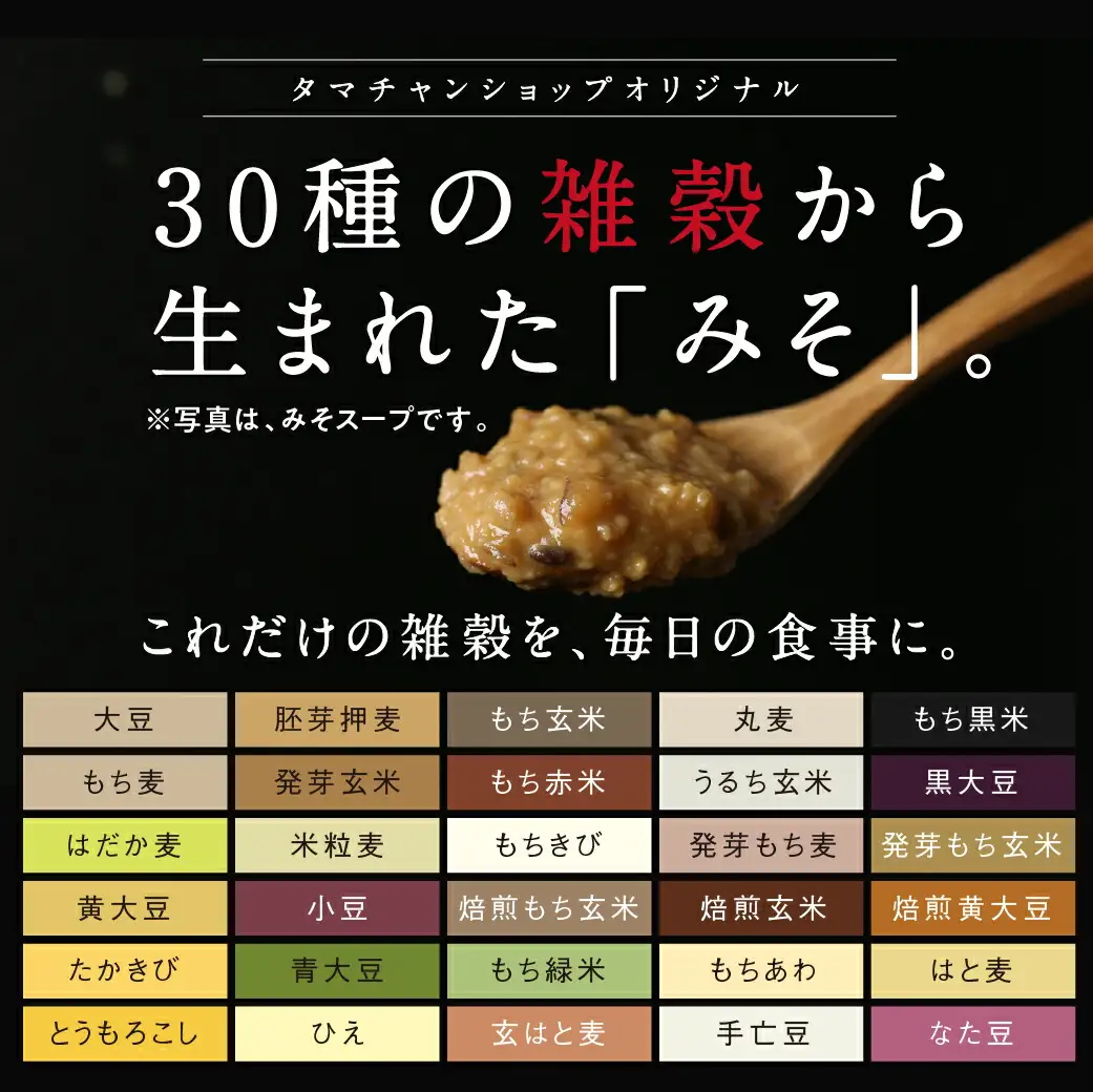 【お試し♪】三十雑穀みそスープ1本※ポスト投函〔L2-9001〕_(都城市) 30種 穀物 味噌 椎茸エキス 黄金生姜 スープの素 味噌汁 だし