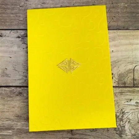千糸繍院　たじりっち御朱印帳・黄地紋/唐草　地紋織　48ページ　大判　1冊【1508334】