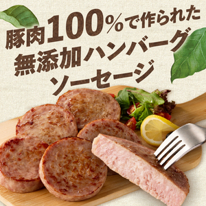 無添加ハンバーグソーセージ（100g×10パック入り）ウインナー  10パック バーベキュー キャンプ パーティー 手作り フランク オールポーク 豚肉100％ 天然腸 山梨県 白州 北杜市 [h038]