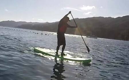 山田の海を楽しむサップ体験1～2名様【うみと私と】 三陸山田 山田町 山田湾 荒神 浦の浜 エメラルドグリーン マリンスポーツ 海 レジャー YD-846