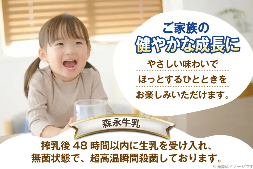 森永牛乳 200ml 24本 計4800ml 森永乳業 [翔栄通商 愛知県 江南市 ko23btu570062]
