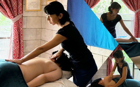 マッサージ 久米島で極上のトリートメント「エサレンマッサージ 90分コース」1名様ご利用券  アロマ エッセンス