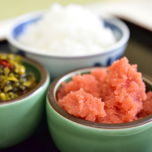 宮近の無着色辛子明太子1kg(1本物)　化粧箱　包装紙付　川崎町 MRG008