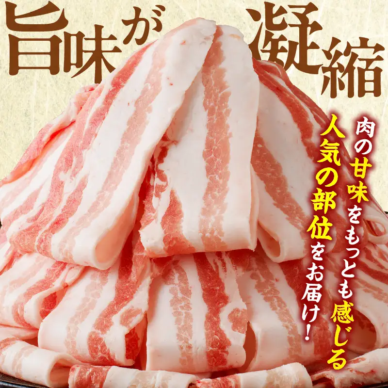 宮崎県産豚バラスライス計1.8kg 肉 豚 豚肉 おかず 国産_T009-0095