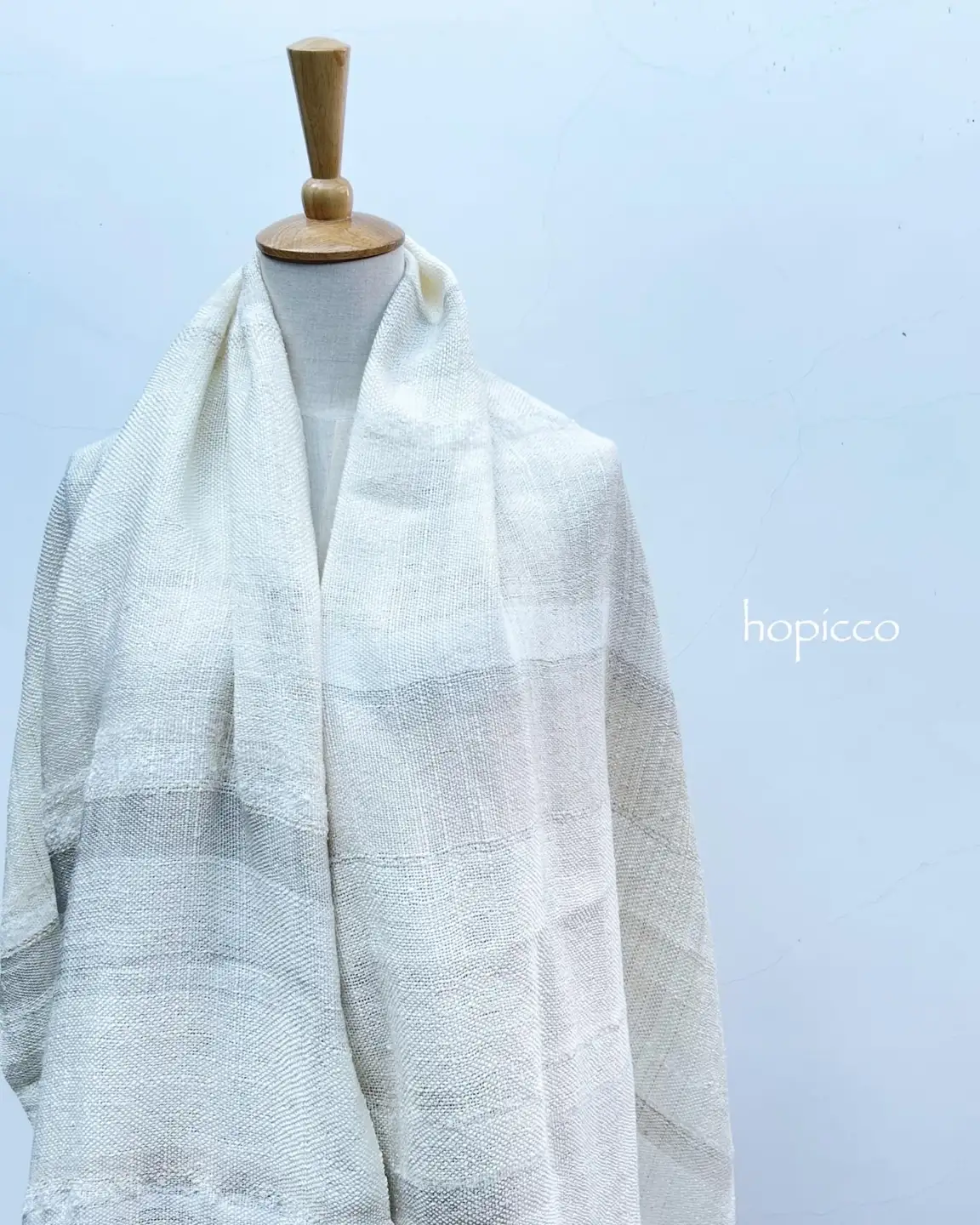ストール（カシミヤ）60cm×200cm 青緑系 合同会社工藝舎 195-004