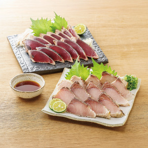 ＜高島屋選定品＞ ブリタタキ 溶岩焼 2個 (計300g) カツオタタキ 2本 (計600g) セット (IB001-062)