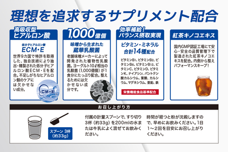 ULMYO サプリメントプロテイン（ボトル）300g　【0106-008】 ｻﾌﾟﾘﾒﾝﾄﾌﾟﾛﾃｲﾝ たんぱく質 ｱﾐﾉ酸 ﾋﾞﾀﾐﾝ 乳酸菌 ｺﾗｰｹﾞﾝ ﾋｱﾙﾛﾝ酸 低ｶﾛﾘｰ 低脂質 ｱﾀﾞﾌﾟﾄｹﾞﾝ製薬