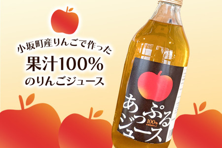 りんごジュース 1000ml×2本 セット 秋田県 小坂町 果汁100％