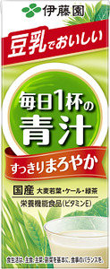 毎日１杯の青汁すっきりまろやか豆乳ミックス 紙 ( 200ml × 24本 ) 伊藤園 