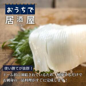 【道水】お刺身いかそうめん 業務用パック550g(55g×10枚入)北海道直送 HOKD037