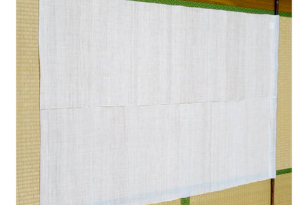 伝統工芸品 能登上布 2枚のれん 1セット [能登上布振興協議会（能登上布会館） 石川県 中能登町 nk17amw260015]