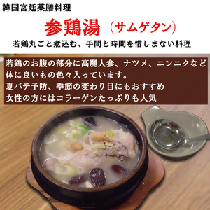 韓国 家庭料理 無添加 参鶏湯 1.2kg
