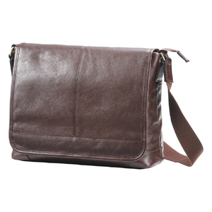 豊岡鞄　皮革横型フラップSD（チョコ）