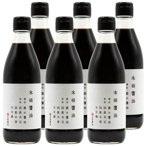 小豆島 丸島醤油 木桶醤油 360ml  6本