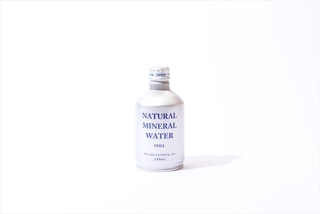 【定期便9ヶ月】Justice ナチュラルミネラルウォーターアルミボトル缶290ml×24本入り【 水 天然水 ミネラルウォーター 24本入り 防災 神奈川県 山北町 】