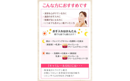 キャミレールクリームエクセレントQS（保湿クリーム）【医薬部外品】弱酸性・無着色・無香料　30ｇ　FJY-01