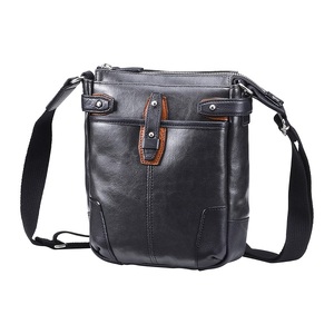 豊岡鞄　帆布PU×レザーショルダーＳ（24-170）ブラック