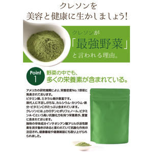奥久慈クレソンの最強野菜粉末「クレソンパウダー」2袋｜茨城県 大子町 最強野菜 無添加 ビタミン カルシウム 健康 美容（BE008）