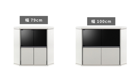 家具 省スペースコーナー対応 テレビボード ハイタイプ  幅79cm ブラウン ≪RCA-7580AV-CR≫  家具  朝日木材