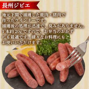 ウインナー 鹿 猪 ジビエ 計 10袋 約 50本 冷凍 ジビエ BM113