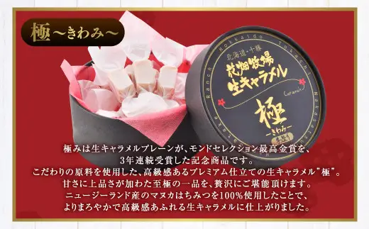 花畑牧場 生キャラメル （極 -きわみ-） 12粒入り×4セット キャラメル お菓子 おやつ マヌカハニー マヌカはちみつ 冷蔵 [002-0087]