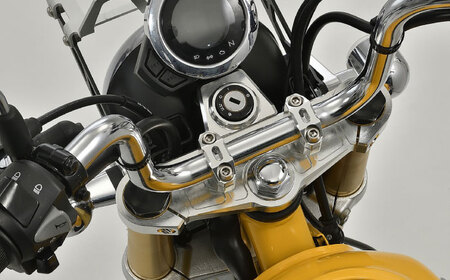 モンキー125（JB02/JB03/JB05）　ビレットトップブリッジ / カスタム バイクカスタム カスタムパーツ モンキー125 トップブリッジ ハンドルクランプ リジット 亀山市/有限会社ギルドデザイン [AMAA033]