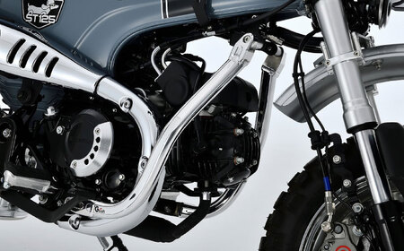DAX125（JB04/JB06）　ダウンチューブキット / カスタム バイクカスタム カスタムパーツ　DAX125 ダウンチューブ ドレスアップ 純正エンジン対応 亀山市/有限会社ギルドデザイン [AMAA038]