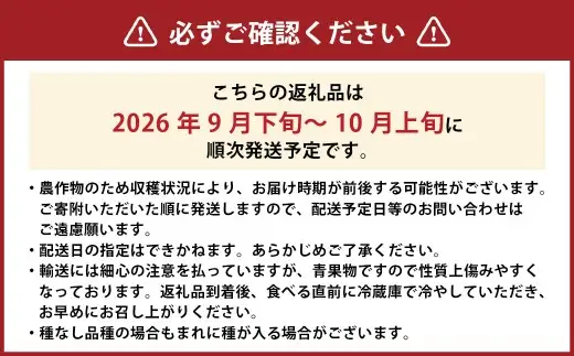 シャインマスカット 1房 約700g 【2026年9月下旬～10月上旬発送予定】 ／ マスカット 葡萄 ブドウ 種無し 種なし