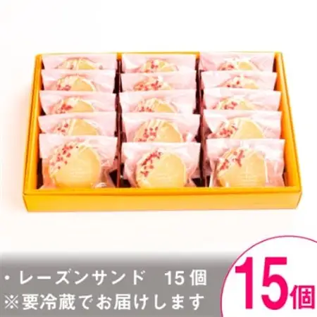 大人のラムレーズンサンド15個入り【 高級 スイーツ 詰め合わせ 洋菓子 手土産 ギフト 】【配送不可地域：離島】【1116332】