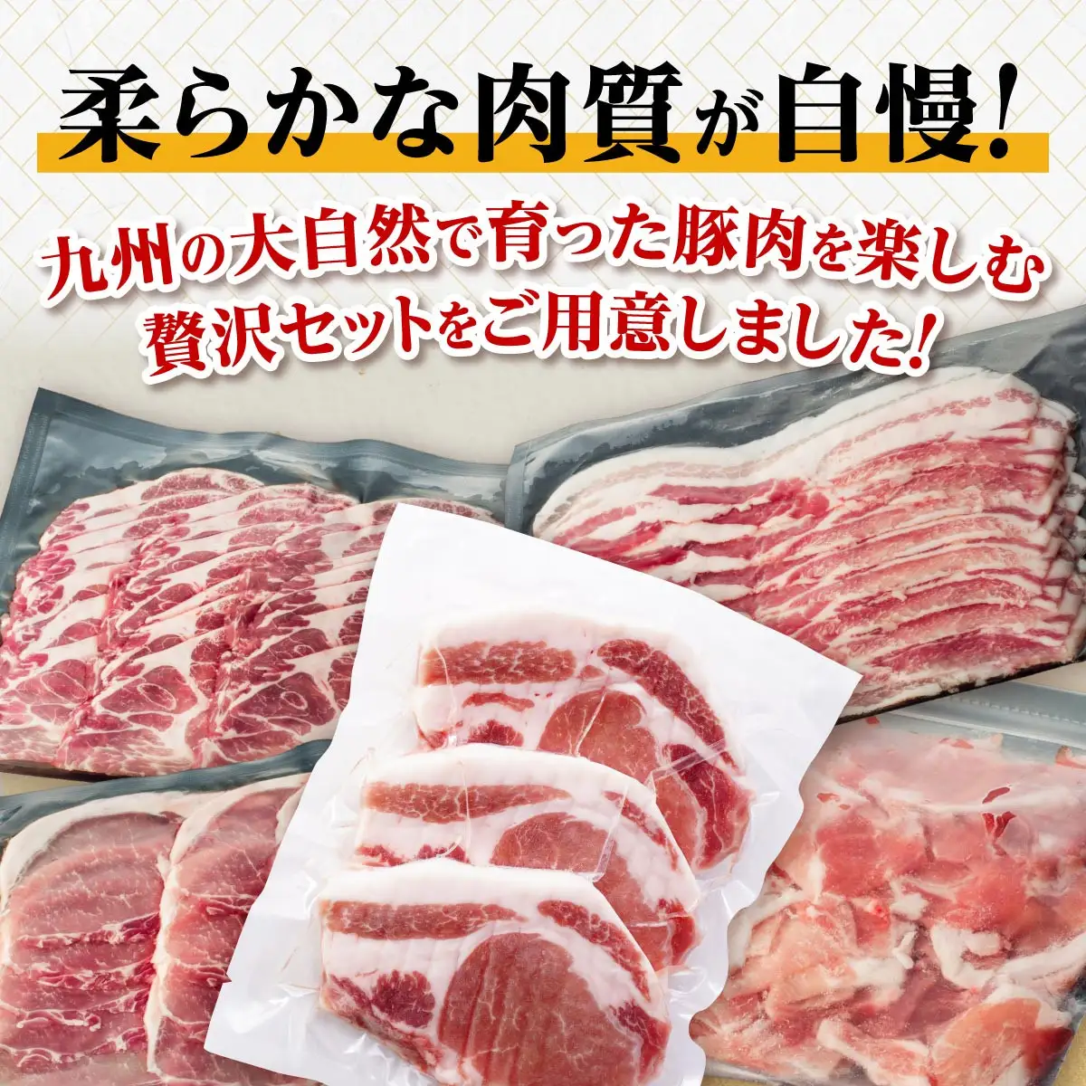 【定期便】豚肉4種 贅沢セット 2.25kg 全6回定期便