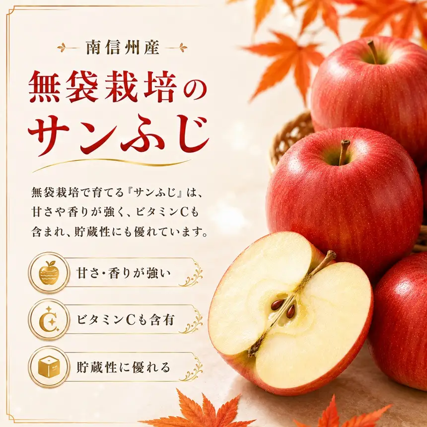 【南信州産】 サンふじ 訳あり 約5kg (10～20玉)【2026年11月下旬～順次発送】 ＪＡみなみ信州ＤＭセンター飯田市