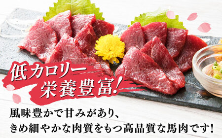 赤身馬刺し 約200g 馬刺し専用醤油付き[AYCP035]