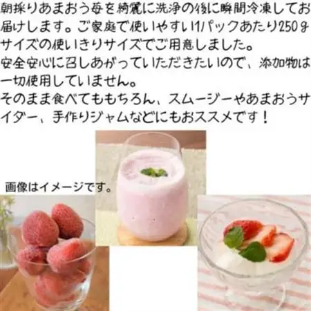 福岡県産 冷凍あまおう 500g(250g×2個)(大牟田市)【配送不可地域：離島】【1606730】