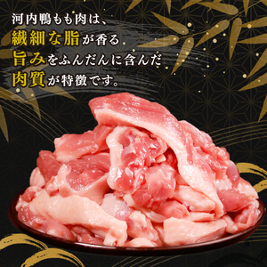 定期便2ヶ月 河内鴨 もも肉 500g スライス 【 鴨肉 】