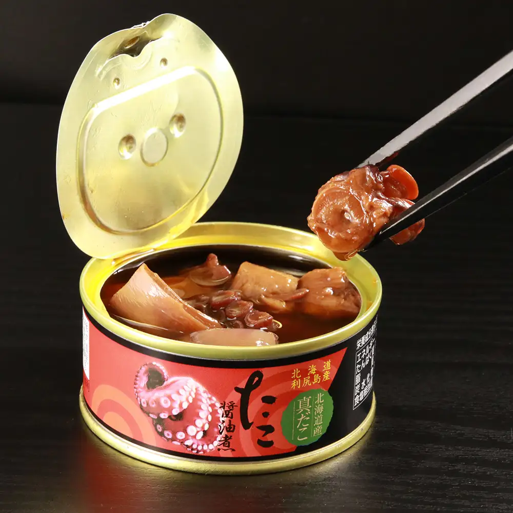 たこ醤油煮缶　3缶入＜利尻漁業協同組合＞