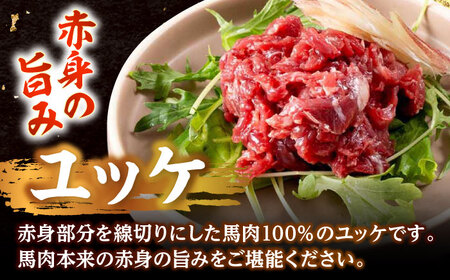 馬刺し 赤身ユッケ 10個セット 約500g ユッケ[AYAF023]