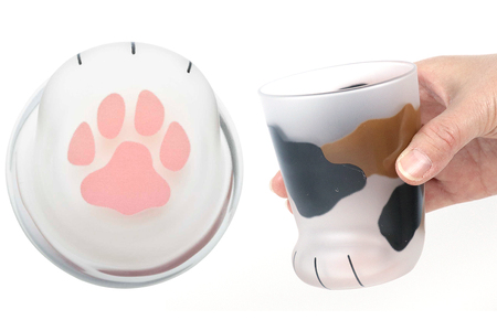 coconeco ここねこ 子猫グラス 2個セット (サバトラ・ミケ)｜猫 ネコ ねこ 肉球 にくきゅう 動物 かわいい コップ カップ グラス 食器 アデリア 石塚硝子 [0756]
