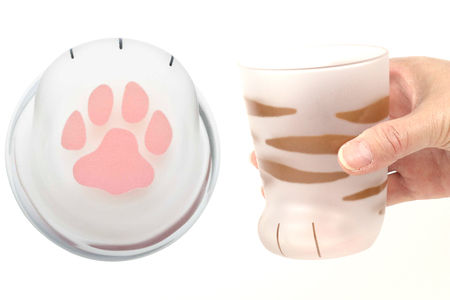 coconeco ここねこ 子猫グラス 2個セット (サバトラ・トラ)｜猫 ネコ ねこ 肉球 にくきゅう 動物 かわいい コップ カップ グラス 食器 アデリア 石塚硝子 [0758]