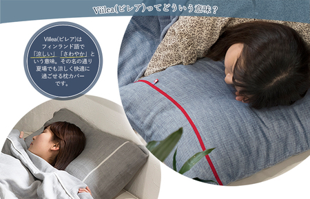 （今治タオルブランド認定品）ビレア 枕カバー 2枚セット（チャコール）【I003430PC2CGY】