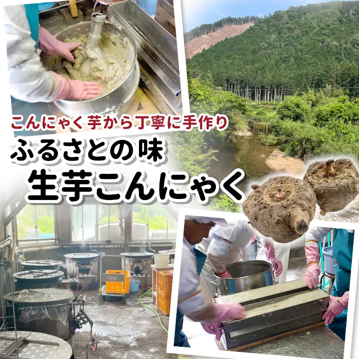 国産生芋100％使用！本格手作り 生芋こんにゃく つき 200g×1 板こんにゃく こんにゃく 糸こんにゃく 刺身 手造り 農家 芋 畑 おでん コンニャク 蒟蒻 国産 おつまみ 煮物 -195