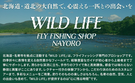 千葉ガイド フライフィッシング ツアーガイド チケット 1名様 《30日以内に出荷予定(土日祝除く)》 体験 釣り 券 WILDLIFE 川釣り 魚 遊び ガイド プロ 北海道 名寄市