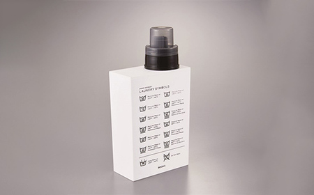 LAUNDRY SYMBOLS 2本セット ホワイト×ブラック 山中漆器 山中塗 ランドリーボトル ディスペンサー おしゃれ ギフト F6P-3028
