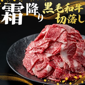 国産 黒毛和牛 切落し 計600g（300g×2P） 牛肉 牛 切り落とし 切落し 小間切れ 小分け 真空パック a0-374