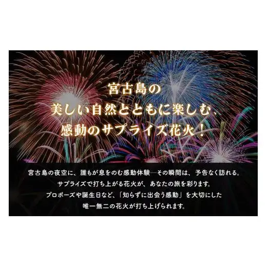 超豪華な秘密の「宮古島サプライズ花火」
