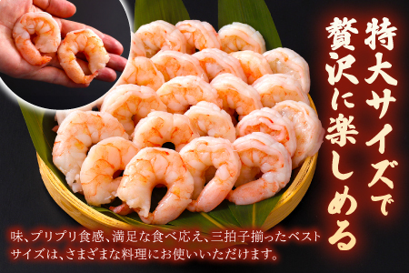 特大バナメイエビ むきエビ 1kg（500g×2袋）