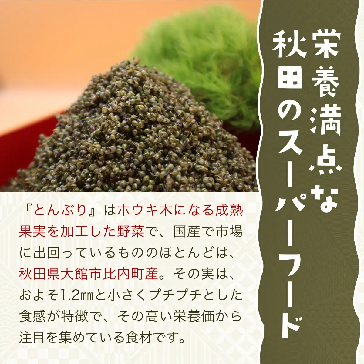 とんぶり大地のキャビア　真空パック30袋　125P3201