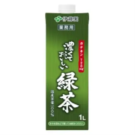 伊藤園 濃厚な味わいを楽しむ 濃くておいしい緑茶 1ケース(1L×6本) 業務用 紙パック【配送不可地域：離島・沖縄県】【1628432】