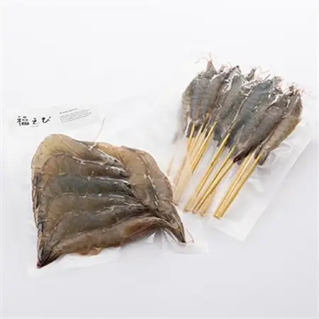 希少【静岡県磐田市産】頭から丸ごと食べられる!国産 冷凍「幸えび/串打ち」「福えび」セット　陸上養殖【配送不可地域：離島】【1629097】