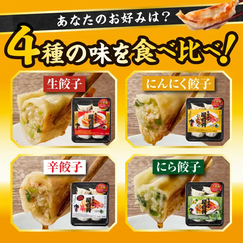 市場で製造直売の餃子！ 12パックセット 餃子 ギョウザ ぎょうざ ブランドポーク 生餃子 にんにく餃子 辛餃子 ニラ餃子冷凍 屋台骨