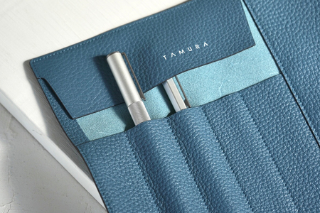 本革 ロールペンケース ブルージーン [2308]